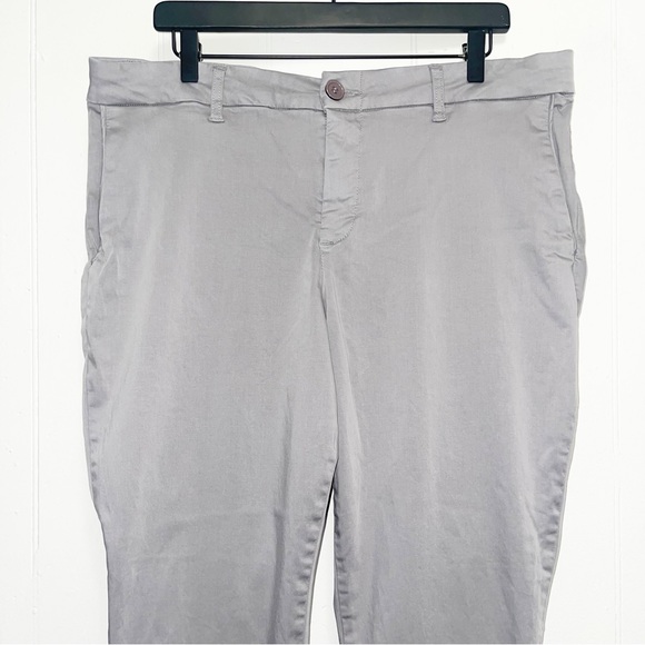 Kut From The Kloth Light Gray Chino Ankle Trouser Pants - Picture 2 of 9